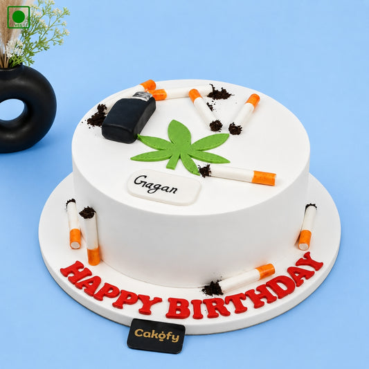 Cigarette Marijuana Theme Cake - Online Order 