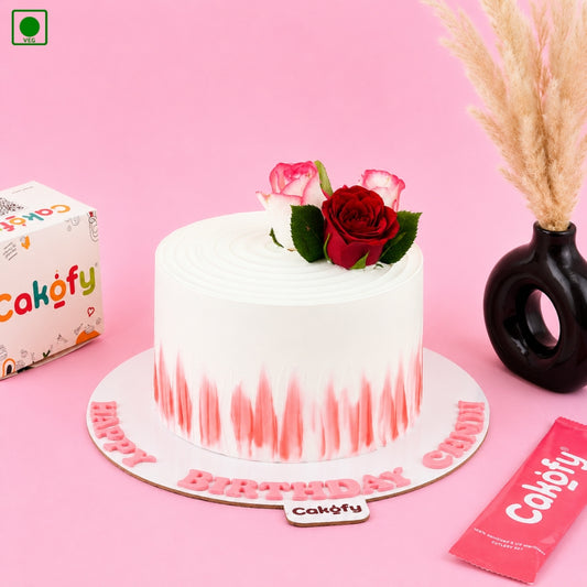 Classic Floral Theme Cake - Gurgaon, Delhi & Noida