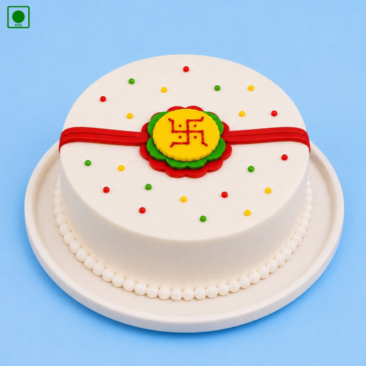 Classic Rakhi Designer Cake - Gurgaon, Delhi & Noida