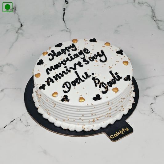 Classic Anniversary Cake - Gurgaon & Delhi NCR | Cakofy
