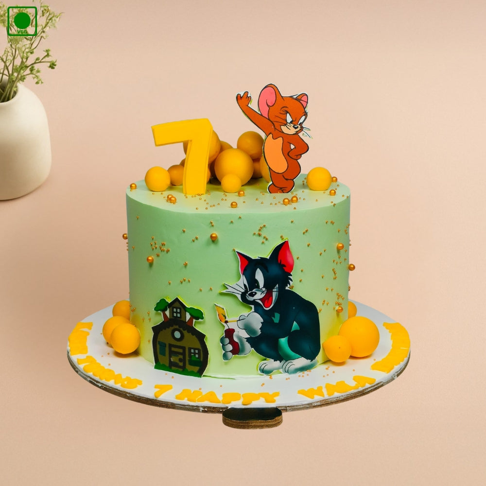 Classic Cat & Mouse Theme Cake - Gurgaon & Delhi NCR | Cakofy