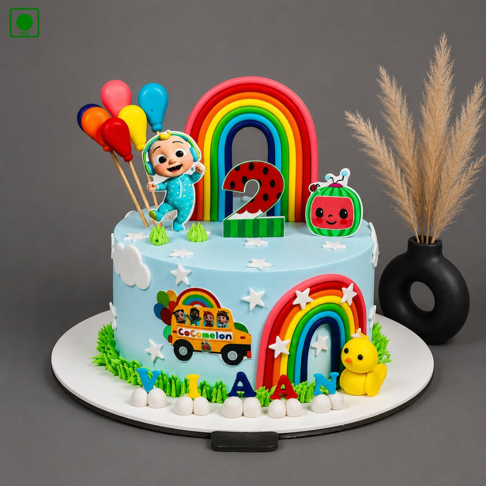 Cocomelon Rainbow Cake - Gurgaon, Delhi & Noida