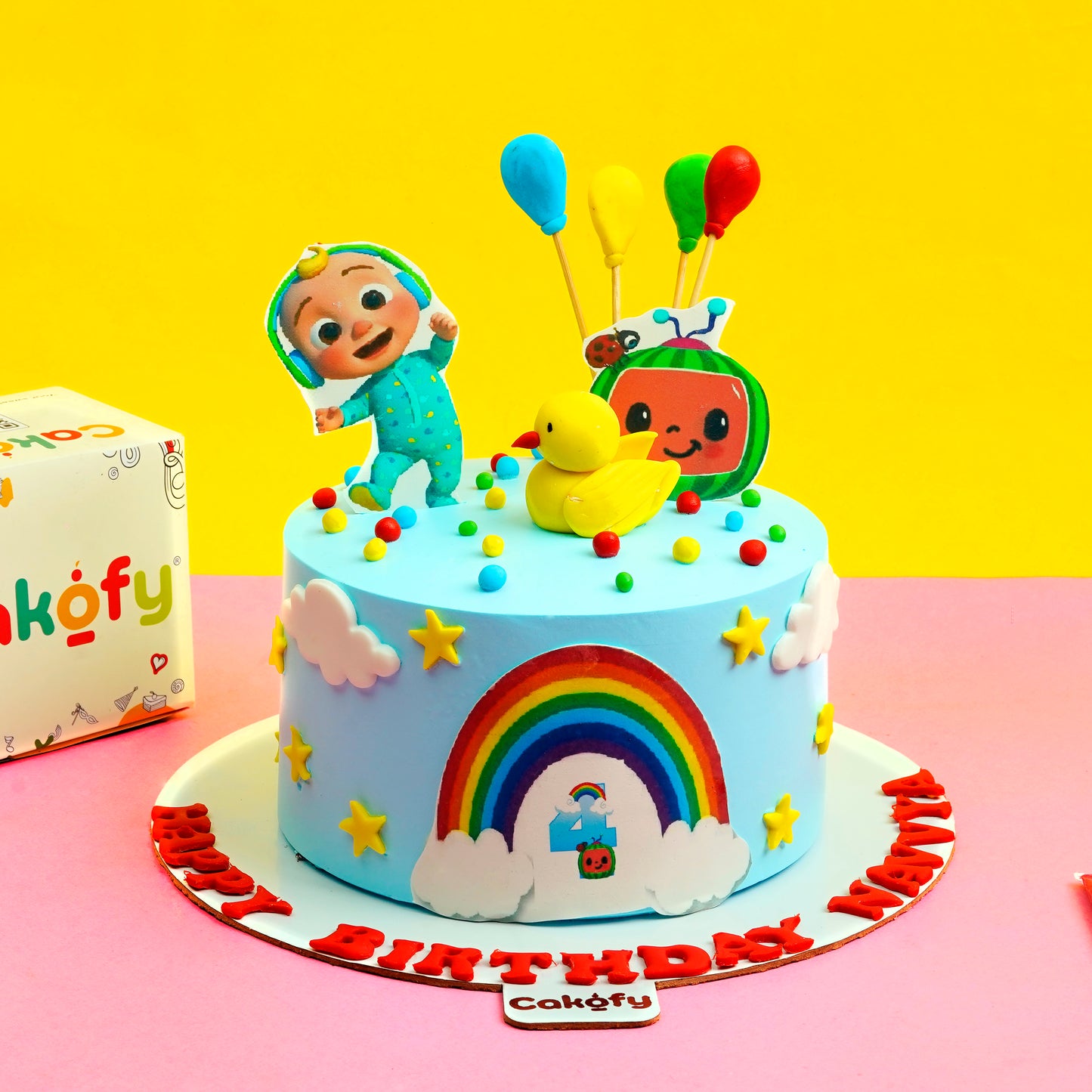 Cocomelon Rainbow Kids Birthday Cake - Gurgaon & Delhi NCR | Cakofy