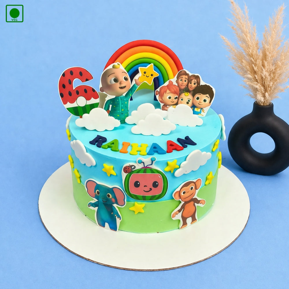 Cocomelon Rainbow Kids Cake - Gurgaon & Delhi NCR | Cakofy