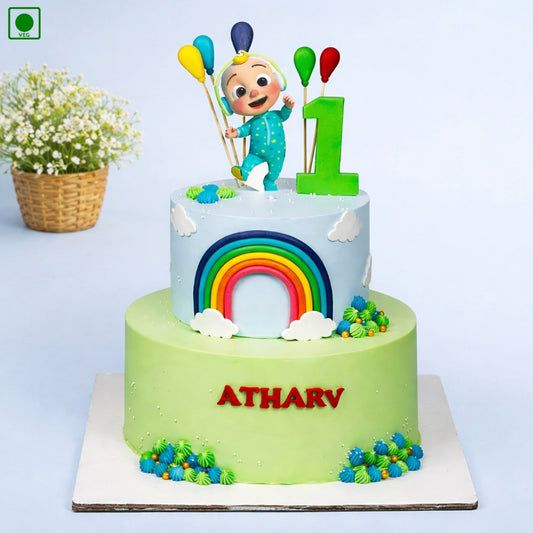 Cocomelon 2 Tier Cake - Gurgaon & Delhi NCR | Cakofy