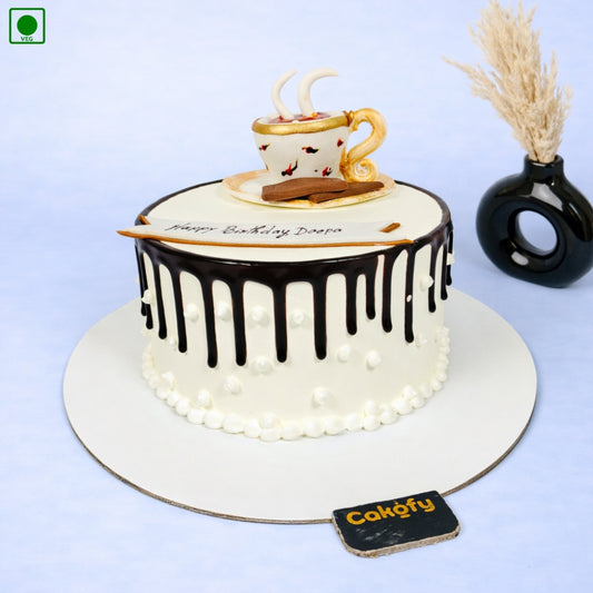Coffee Lover Drip Cake - Gurgaon & Delhi NCR | Cakofy