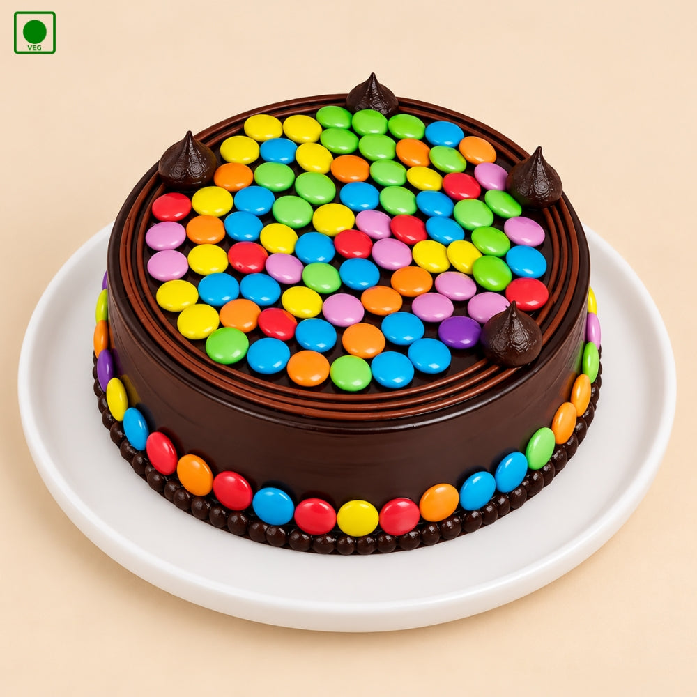 Colorful Gems Chocolate Cake - Gurgaon, Delhi & Noida