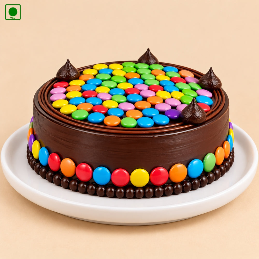 Colorful Gems Chocolate Cake - Gurgaon, Delhi & Noida