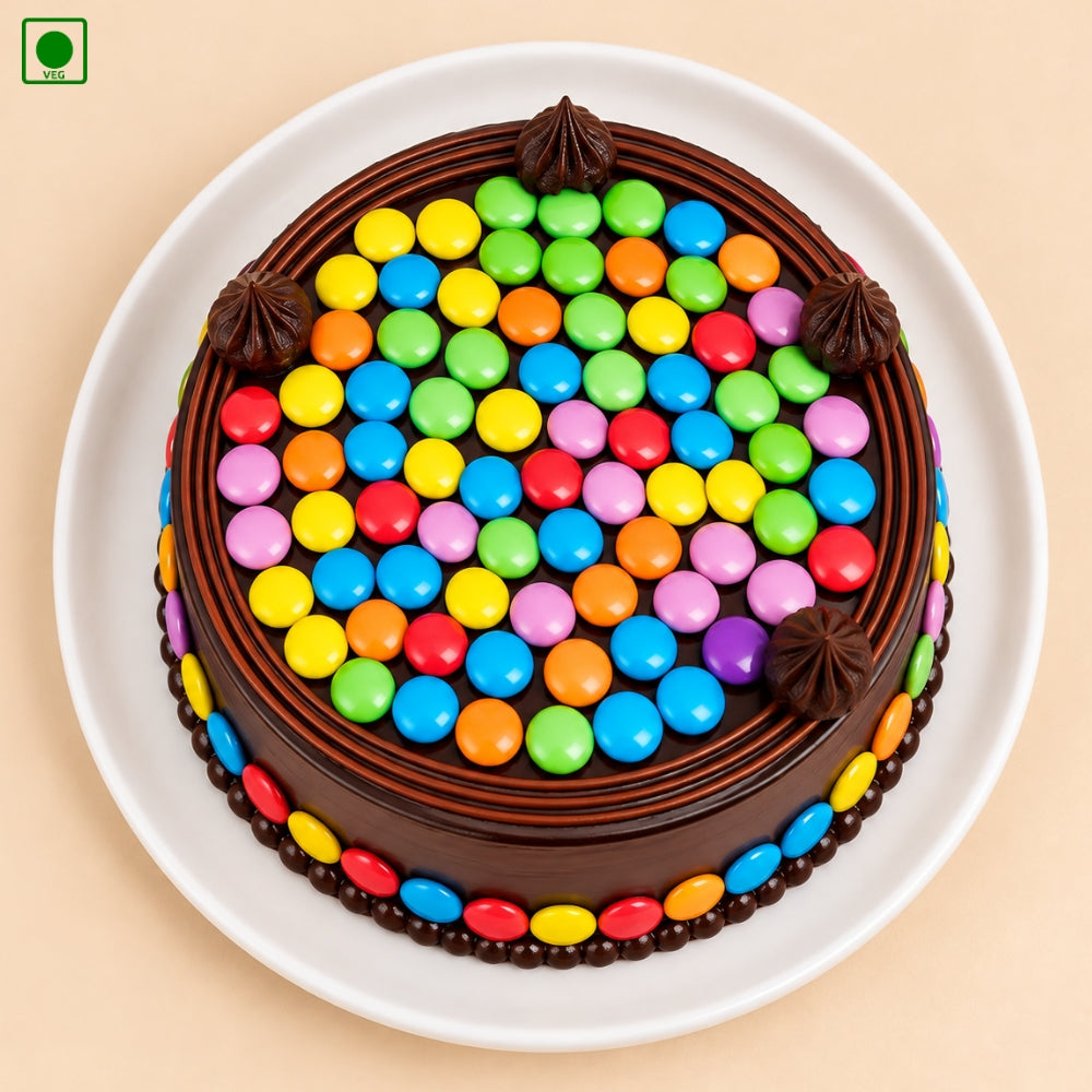 Colorful Gems Chocolate Cake - Gurgaon, Delhi & Noida