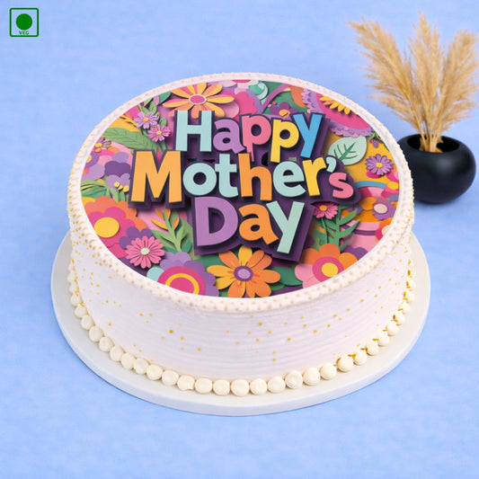 Colorful Happy Mother’s Day Cake - Gurgaon & Delhi NCR | Cakofy