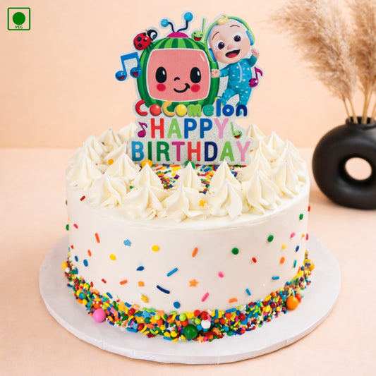 Colorful Sprinkle Cocomelon Cake - Gurgaon & Delhi NCR | Cakofy