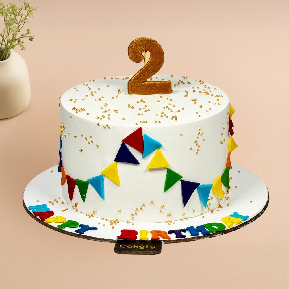 Colorful Celebration Number Cake - Gurgaon & Delhi NCR | Cakofy