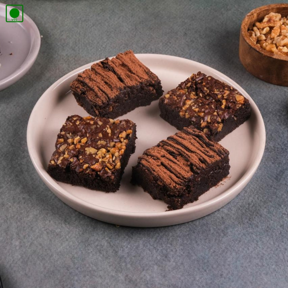 Combo - Walnut Brownie & Double Shot Brownie - Gurgaon, Delhi & Noida