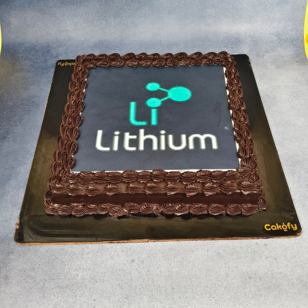 Corporate Logo Chocolate Cake - Gurgaon & Delhi NCR | Cakofy