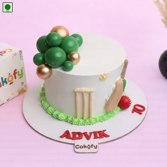 Cricket Bat & Ball Cake – Gurgaon & Delhi NCR | Cakofy