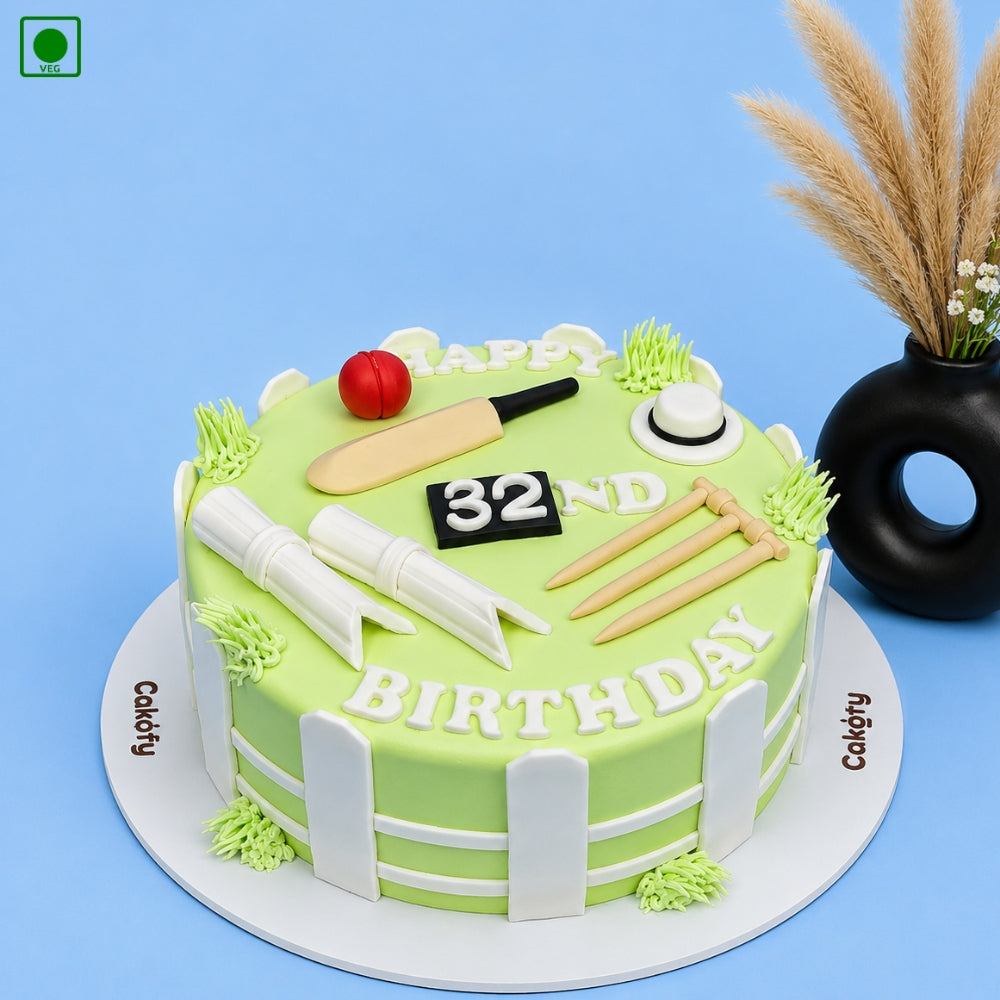 Cricket Stadium Theme Cake – Gurgaon & Delhi NCR | Cakofy