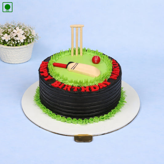 Cricket Ground Theme Cake – Gurgaon & Delhi NCR | Cakofy