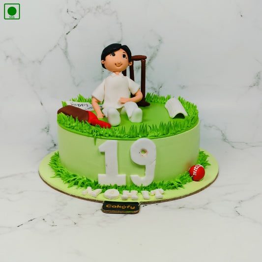 Cricket Lover Theme Cake – Gurgaon & Delhi NCR | Cakofy