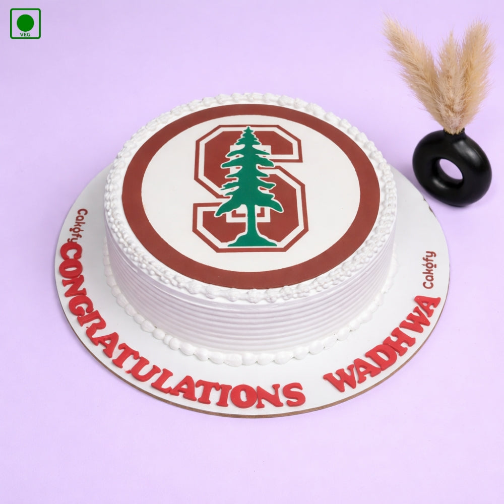 Custom Logo Congratulations Cake - Gurgaon & Delhi NCR | Cakofy