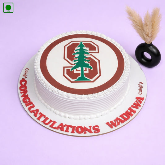 Custom Logo Congratulations Cake - Gurgaon & Delhi NCR | Cakofy
