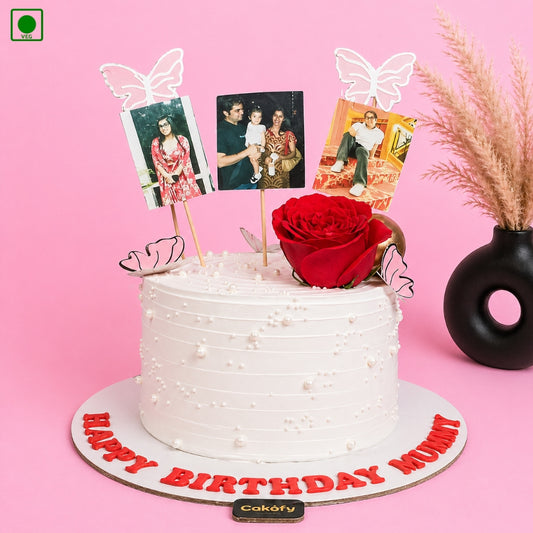 Customised Flower Birthday Cake - Gurgaon & Delhi NCR | Cakofy