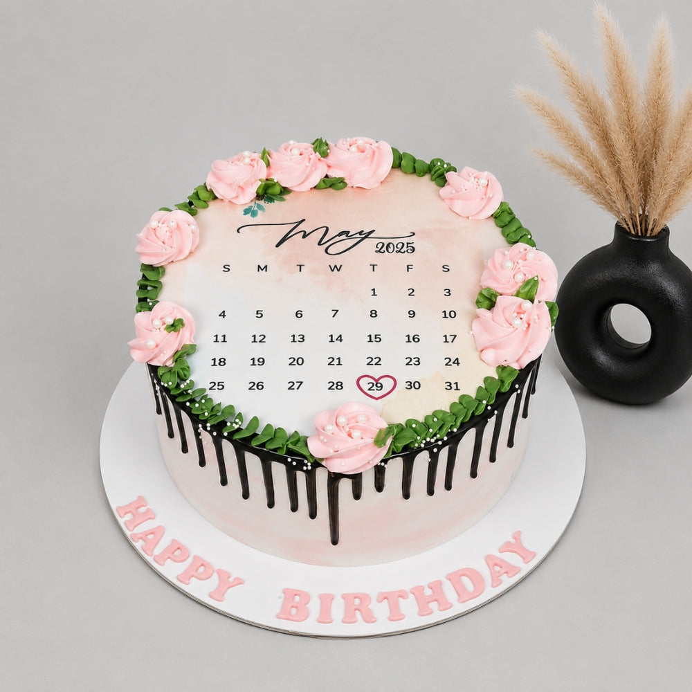 Customized Calendar Theme Cake - Gurgaon, Delhi & Noida