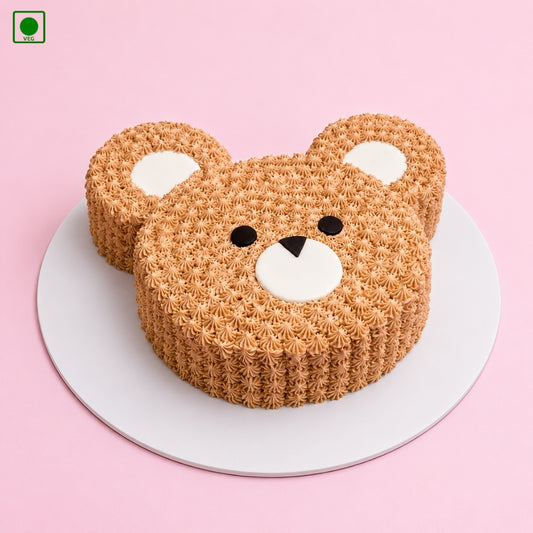 Cute Bear Face Cake - Gurgaon, Delhi & Noida