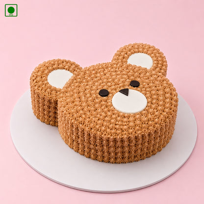 Cute Bear Face Cake - Gurgaon, Delhi & Noida