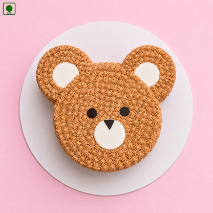 Cute Bear Face Cake - Gurgaon, Delhi & Noida