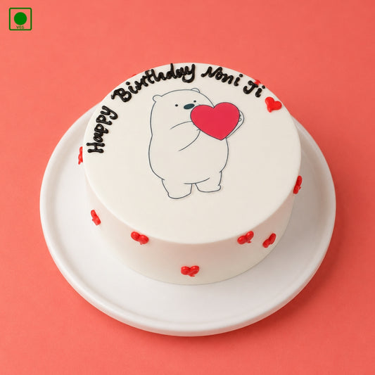Cute Bear Love Cake - Gurgaon, Delhi & Noida