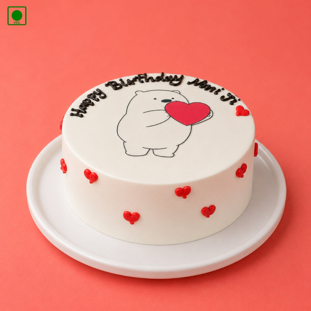 Cute Bear Love Cake - Gurgaon, Delhi & Noida
