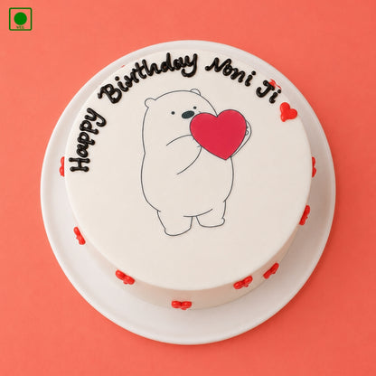 Cute Bear Love Cake - Gurgaon, Delhi & Noida