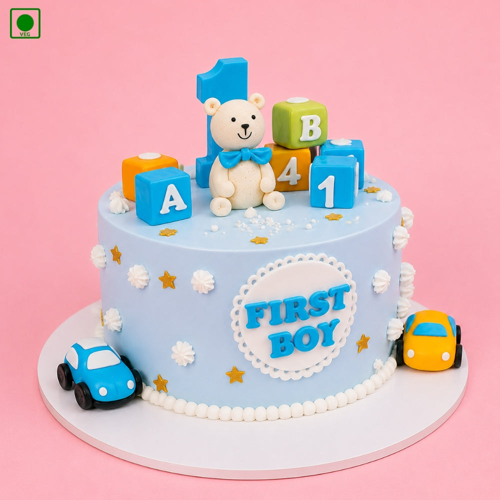 Cute Bear Theme Designer Cake - Gurgaon, Delhi & Noida