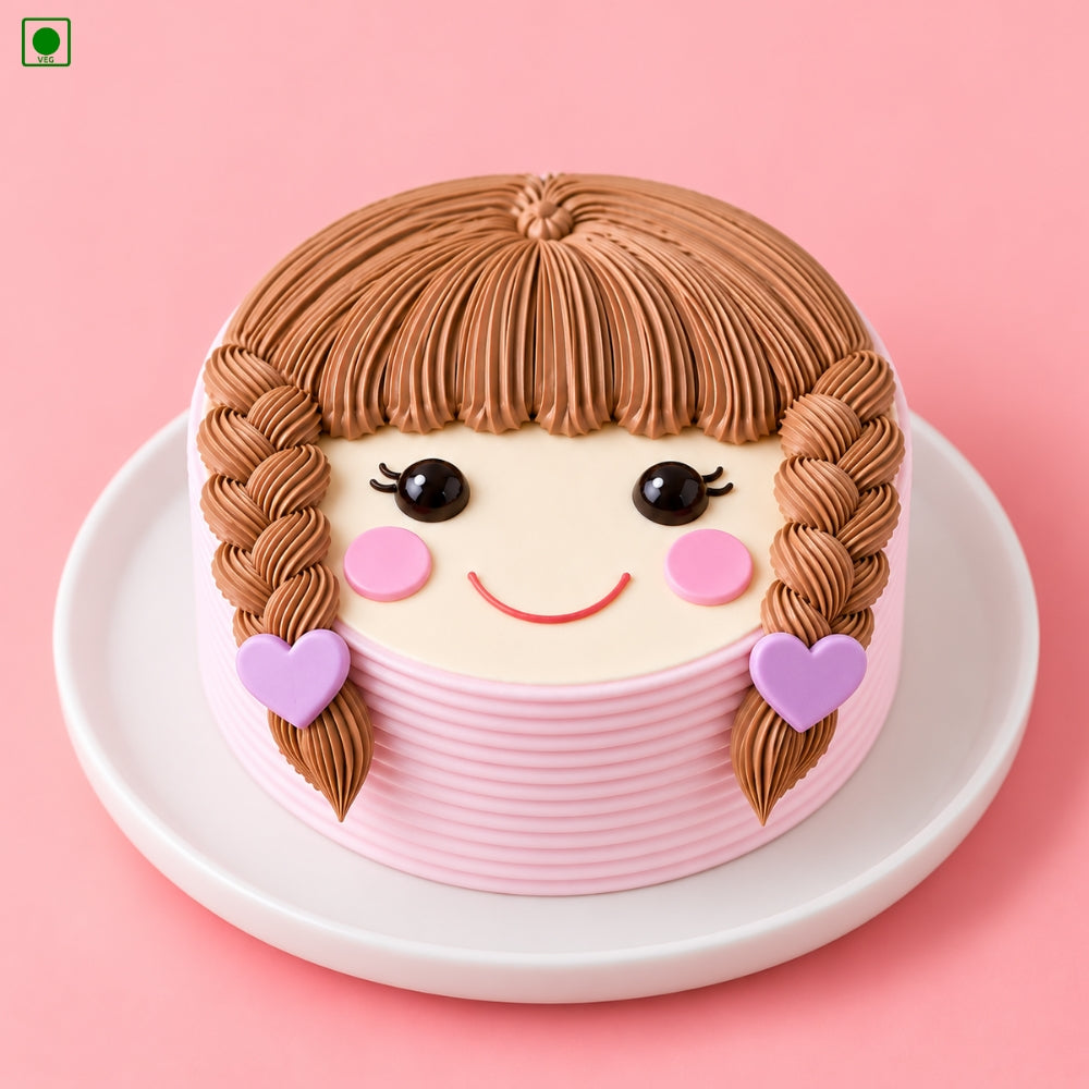 Cute Girl Cake - Gurgaon, Delhi & Noida