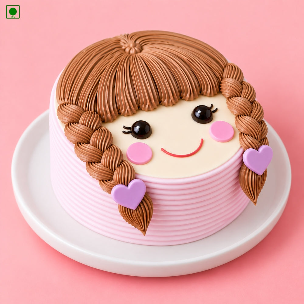 Cute Girl Cake - Gurgaon, Delhi & Noida