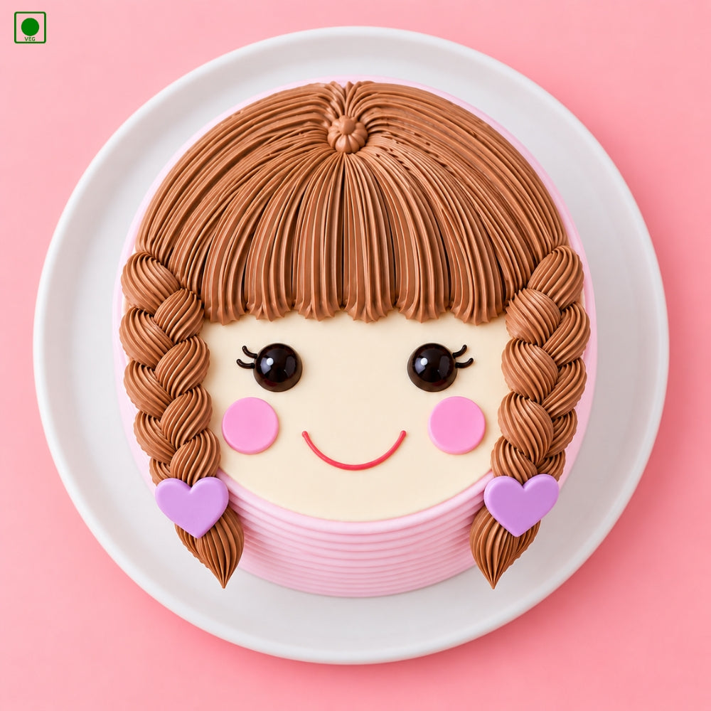 Cute Girl Cake - Gurgaon, Delhi & Noida