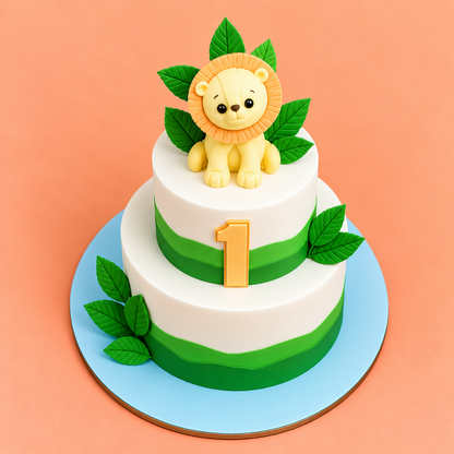 Cute Lion Theme Cake – Gurgaon, Delhi & Noida