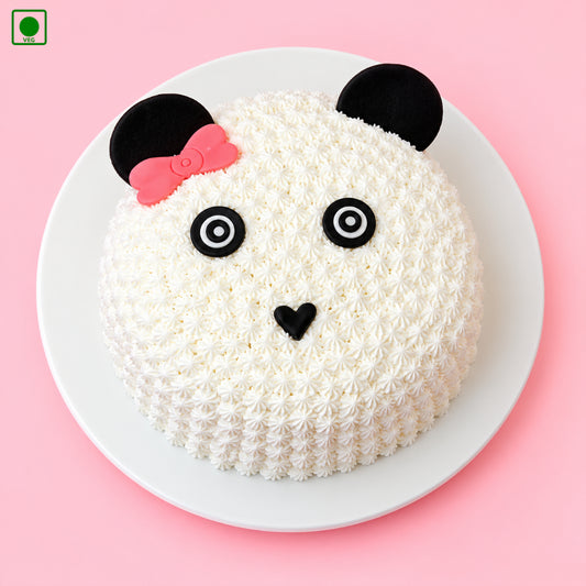 Cute Panda Face Cake