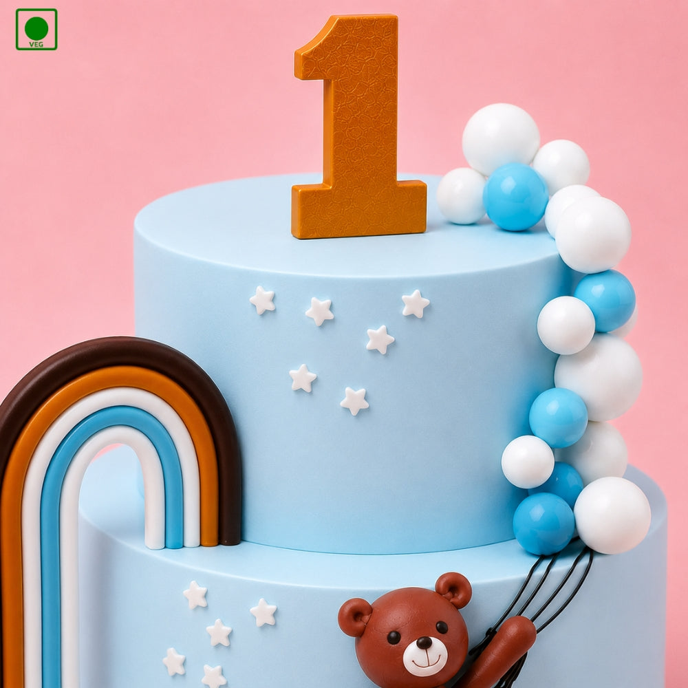 Cute Teddy Balloon Cake - Gurgaon, Delhi & Noida