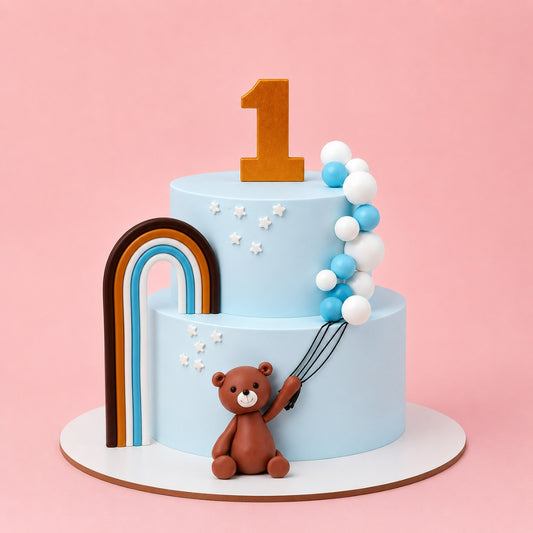 Cute Teddy Balloon Cake - Gurgaon, Delhi & Noida
