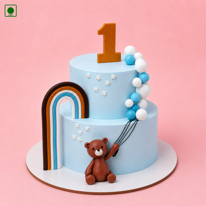 Cute Teddy Balloon Cake - Gurgaon, Delhi & Noida
