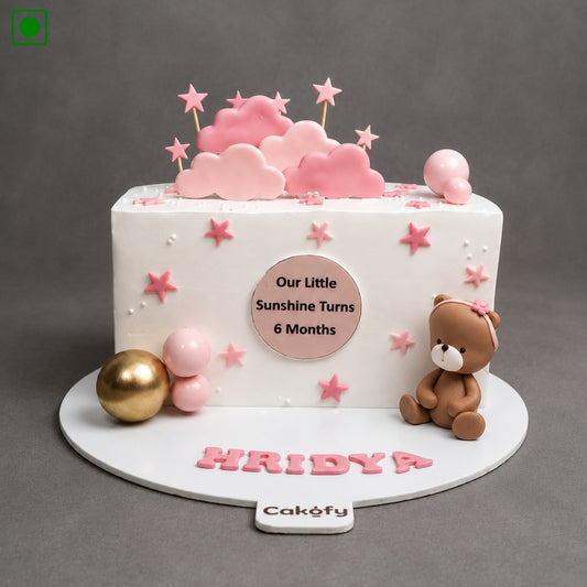 Cute Teddy Bear Baby Cake - Gurgaon, Delhi & Noida