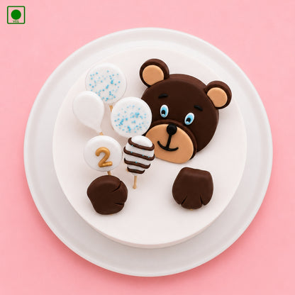 Cute Teddy Bear Cake - Gurgaon, Delhi & Noida