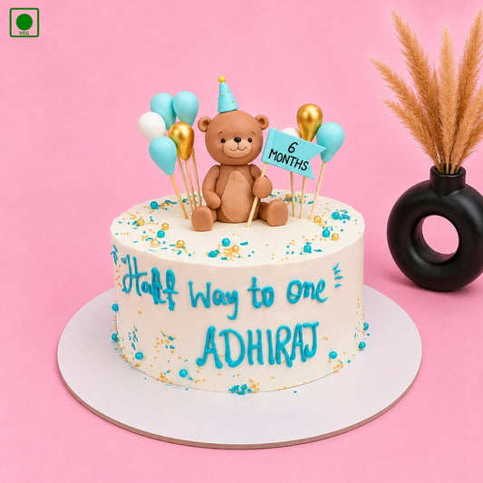 Cute Teddy Party Cake - Gurgaon & Delhi NCR | Cakofy
