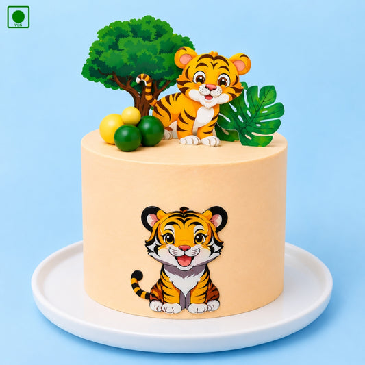 Cute Tiger Theme Cake - Gurgaon, Delhi & Noida
