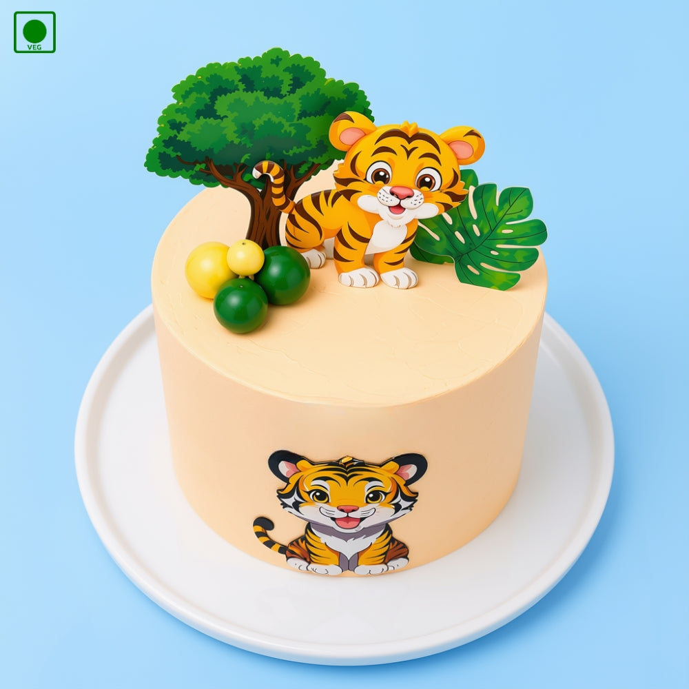 
Cute Tiger Theme Cake - Gurgaon, Delhi & Noida
