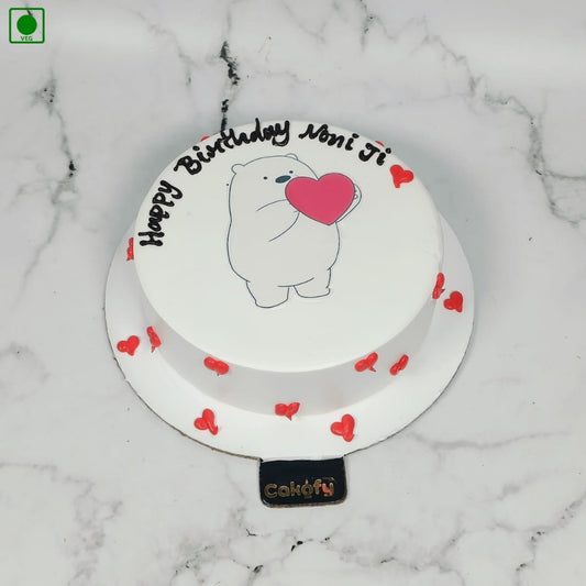 Cute Bear Love Cake - Gurgaon & Delhi NCR | Cakofy