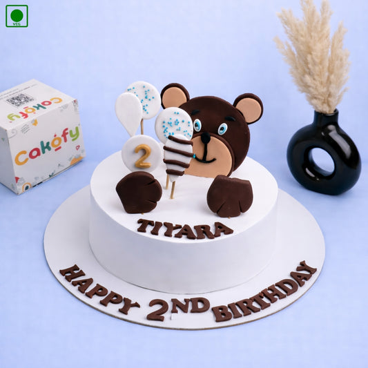 Cute Teddy Bear Cake - Gurgaon & Delhi NCR | Cakofy