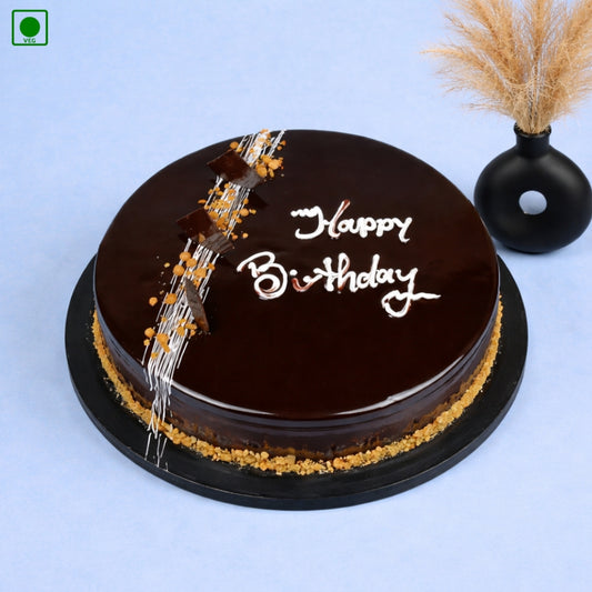 Dark Chocolate Birthday Truffle Cake - Gurgaon & Delhi NCR | Cakofy