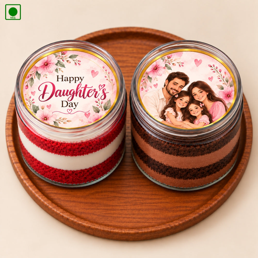 Daughter’s Day Jar Cake Combo - Gurgaon, Delhi & Noida